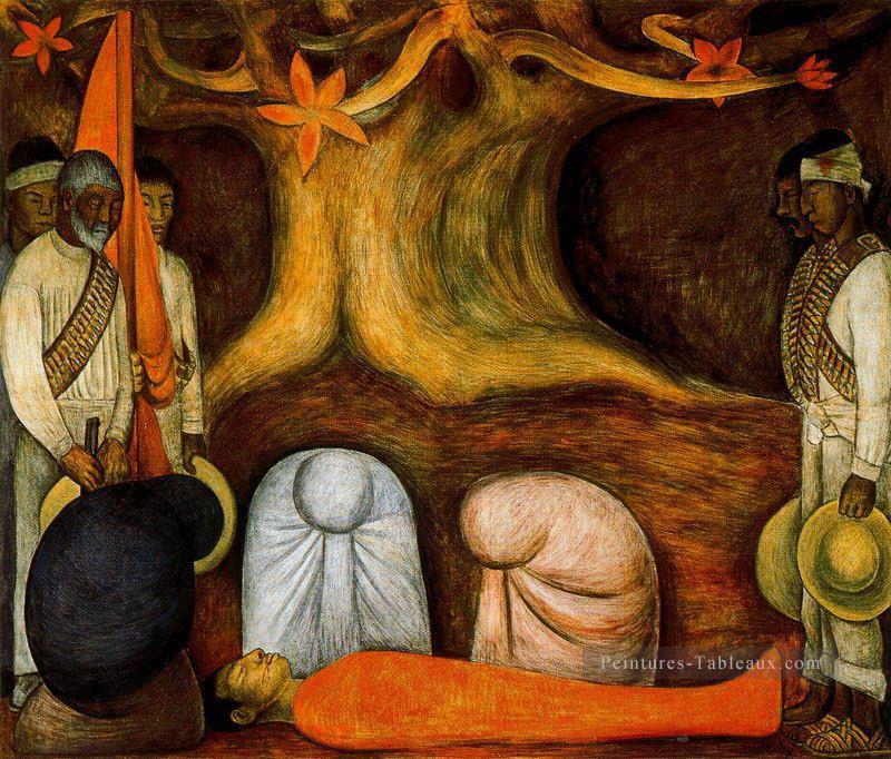 le renouvellement perpétuel de la lutte révolutionnaire 1927 Diego Rivera Peintures à l'huile